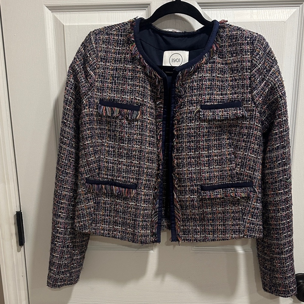 1901 Women's Multicolor Tweed Blazer